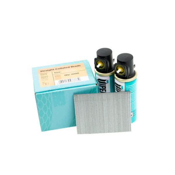 Viper Nail Gun Stainless Steel Straight Brad Nails 2nd Fix - Fuel Pack