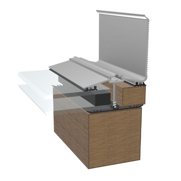 Capex 70 Aluminium Screw Down 70mm Rafter Supported Glazing Wall Bar - Image 3