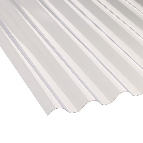 Corolux 0.8mm PVC Corrugated Roofing Sheet - Miniature Profile - Translucent
