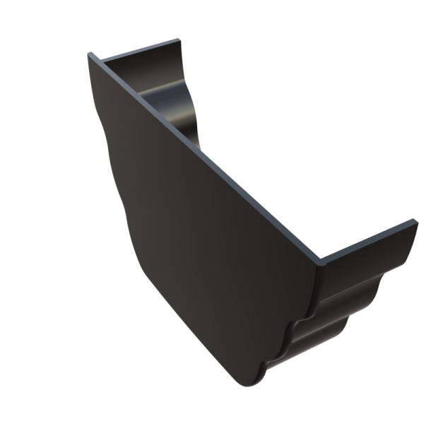 FreeFlow 135mm Ogee Gutter Internal Stopend Black (FRO608BL)