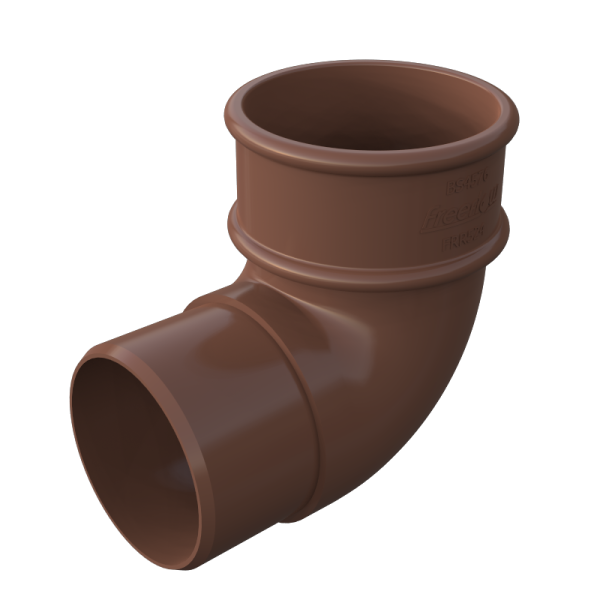 FreeFlow 68mm Round Downpipe 90° Offsett Bend Brown (FRR524LB)