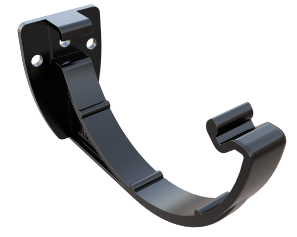 FreeFlow 112mm Half Round Gutter Fascia Bracket Black (FRR609BL) (Pack Of 5)
