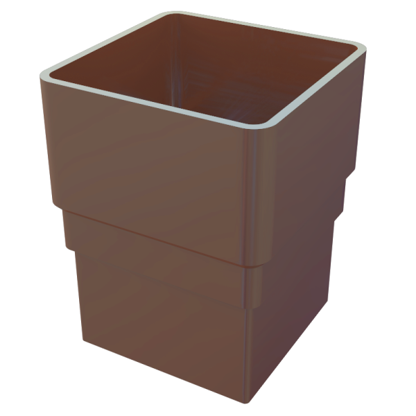 FreeFlow 65mm Square Downpipe Socket Brown (FRS525LB)