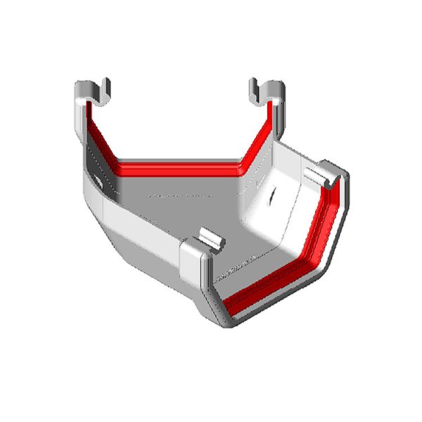 FreeFlow 114mm Square Gutter 135° Angle White (FRS604)